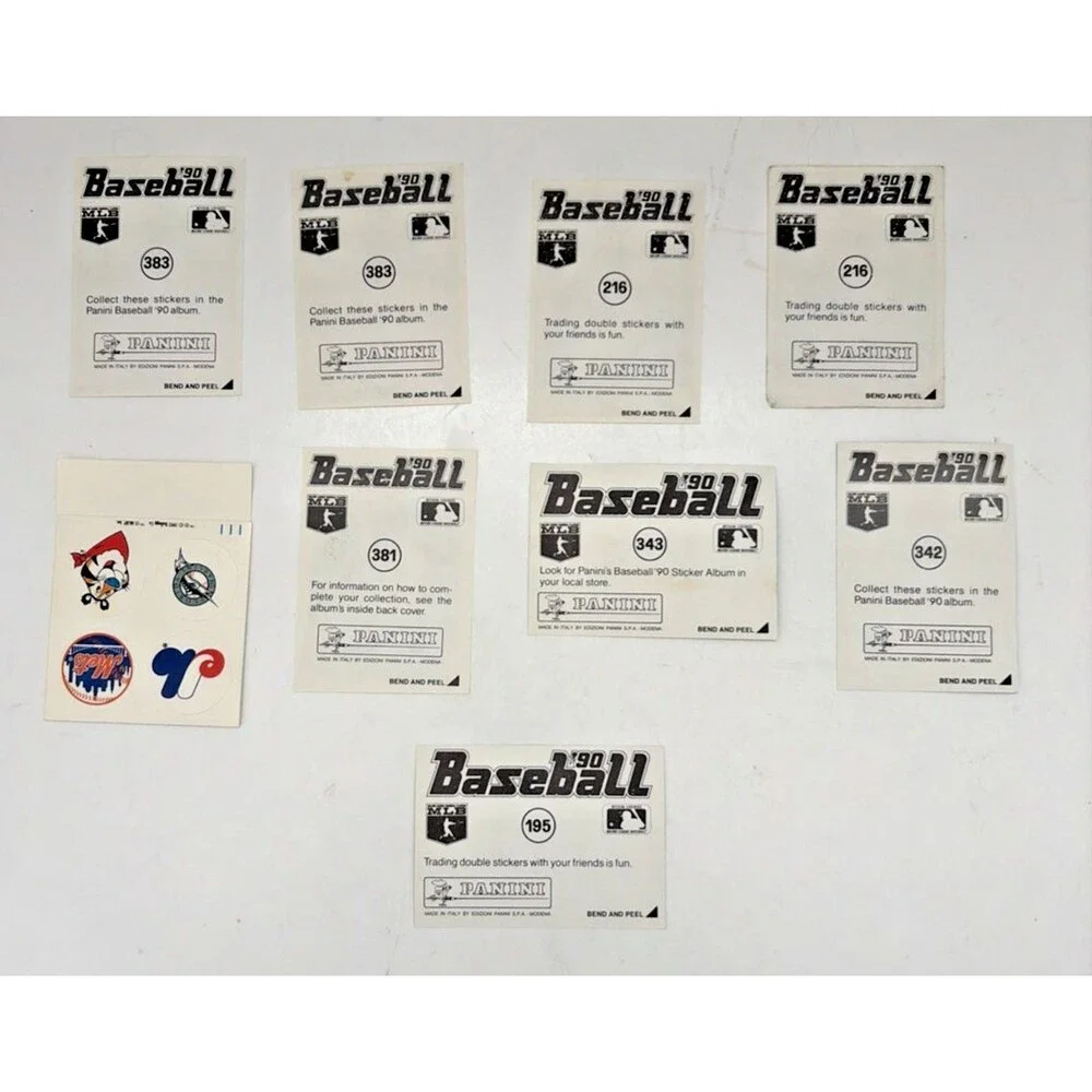 1990 Panini Baseball Stickers Lot of 23 St. Louis Cardinals Unpeeled Vintage